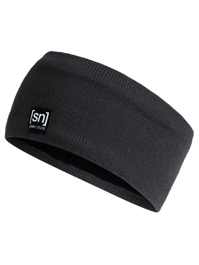 super natural Headband Riffler (comfortable fit with Merino wool) black - 1 piece