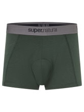 super natural Boxershort Bike Merino Unstoppable Padded (ergonomisches Sitzpolster) dunkelgrün Herren