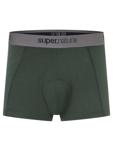 super natural Boxershort Bike Merino Unstoppable Padded (ergonomisches Sitzpolster) dunkelgrün Herren