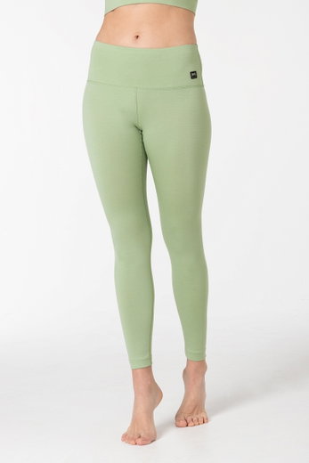 super natural Spodnie sportowe Super Tights (wełna merino, miękki komfort noszenia, oddychające) dopasowane jasnoniebieskie damskie