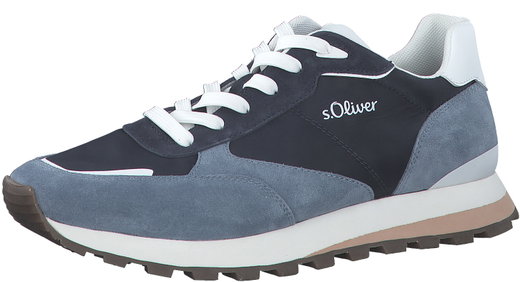 s.Oliver Sneaker 5-13667-20-805 mit Soft Foam - Leder - 2023 navyblau Herren