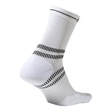 STOX Energy Socks Laufsocke Kompression Running Ankle Socks (gezielte Kompression) weiss/schwarz Damen - 1 Paar