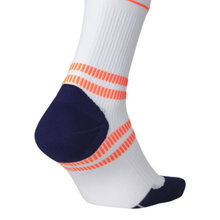 STOX Energy Socks Laufsocke Kompression Running Ankle Socks (gezielte Kompression) weiß/orange Damen - 1 Paar