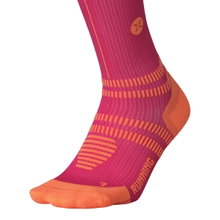 STOX Energy Socks Laufsocke Kompression Running Socks (fördert Durchblutung) pink/orange Damen - 1 Paar