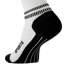 STOX Energy Socks Sports Socks Compression Sports Ankle Socks (targeted compression) white/black ladies - 1 pair
