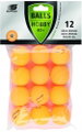 Sunflex Tischtennisball Hobby (Plastikball 40+) orange 12er Clip-Beutel