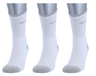 Sympatico Tennissocken Crew (Baumwolle) weiss - 3 Paar
