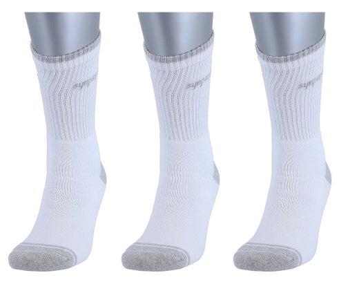Sympatico Tennissocken Crew (Baumwolle) weiss - 3 Paar