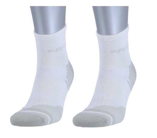 Sympatico Sportsocke Coolmax (Kurzstrumpf) weiss/grau - 2 Paar