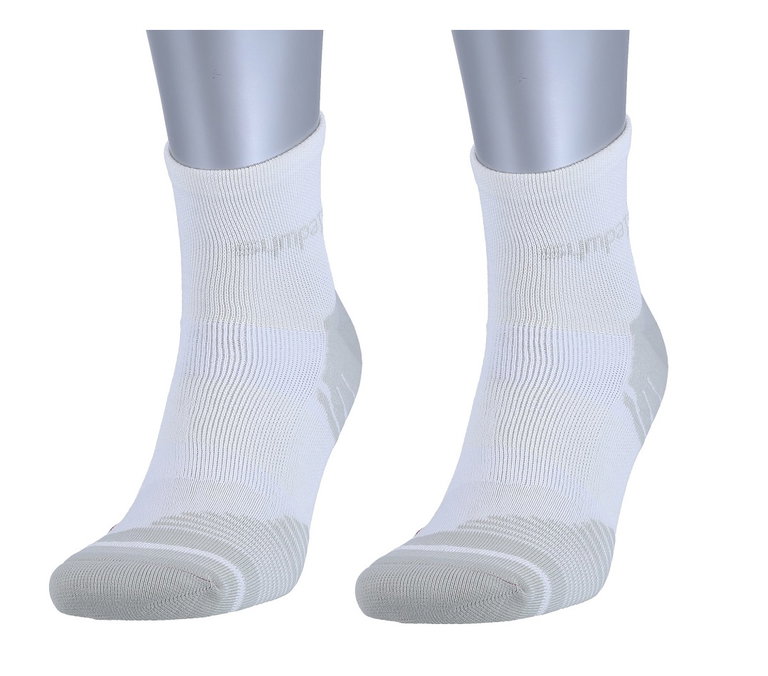 Sympatico Sportsocke Coolmax (Kurzstrumpf) weiss/grau - 2 Paar