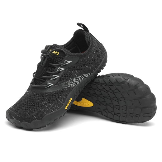 Saguaro Barfussschuhe Smart I (flexible Sohle, Zero Drop) schwarz Kinder