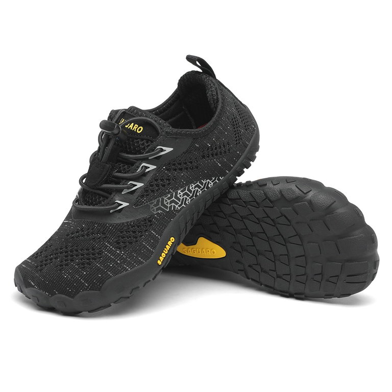 Saguaro Barfussschuhe Smart I (flexible Sohle, Zero Drop) schwarz Kinder