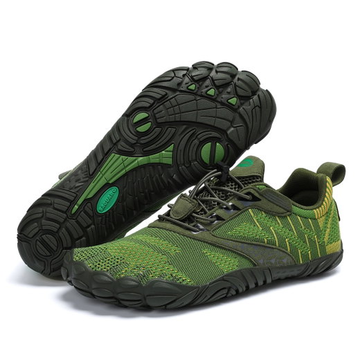 Saguaro Barfussschuhe Free I (flexible Sohle, breite Zehenbox) grün