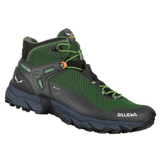 Salewa Wanderschuhe Ultra Flex Mid 2 GTX (Speed-Hiking, wasserdicht) grün Herren