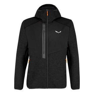 Salewa Hybrid Jacket Fedaia AlpineWool (warm, hybrid jacket made of wool blend fabric with hood) black Men