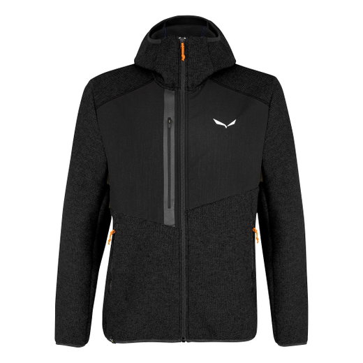 Salewa Hybridowa Kurtka Fedaia AlpineWool (ciepła, hybrydowa kurtka z mieszanki wełny z kapturem) czarna Mężczyźni