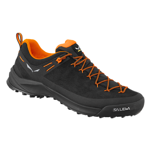 Salewa Wanderschuhe Wildfire Leather (Zustieg, Wildleder) schwarz Herren