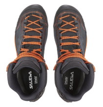 Salewa Buty trekkingowe Mtn Trainer Mid GTX (Trekking, wodoodporne) asfaltowo-szare/pomarańczowe męskie