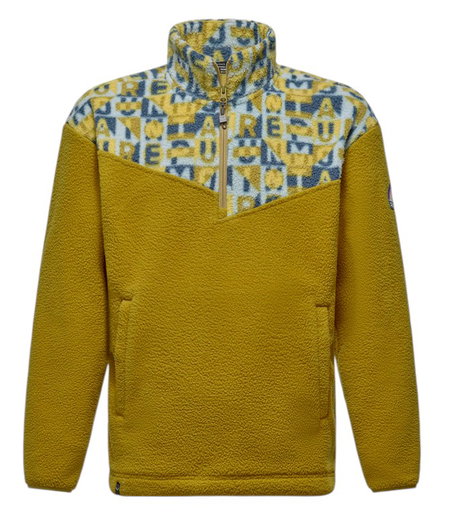 Salewa Fleecejacke Eagle Anniversary Half Zip (warm, weiches Material) olive/goldgelb Herren