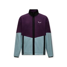 Salewa Fleecejacke Fanes Full-Zip (warm, Flauschige Textur) violett/hellblau Herren