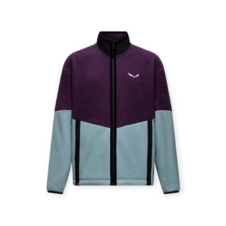 Salewa Fleece Jacket Fanes Full-Zip (warm, fluffy texture) violet/light blue men's