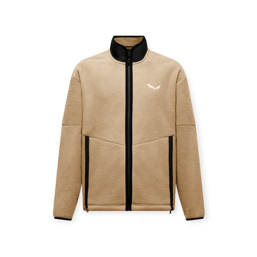 Salewa Fleecejacke Fanes Full-Zip (warm, Flauschige Textur) beige Herren