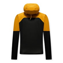 Salewa Fleecejacke Ortles Fleece Pro Hooded (warm, 4-Wege-Stretch, winddicht) goldgelb/schwarz Herren