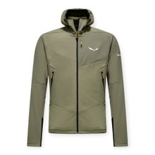 Salewa Fleecejacke Ortles Fleece Pro Hooded (warm, 4-Wege-Stretch, winddicht) grün Herren