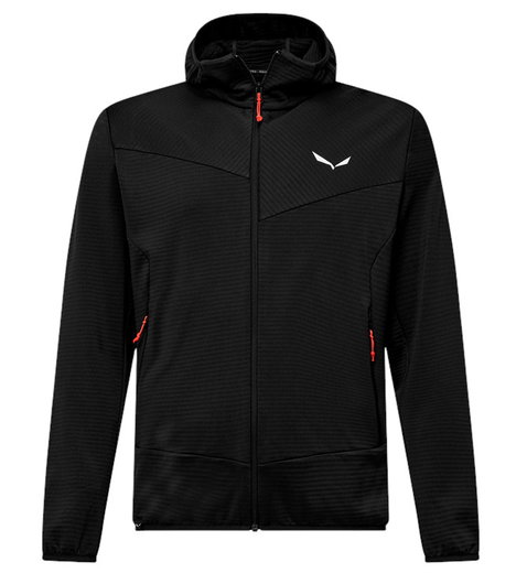 Salewa Fleecejacke Puez Altavia Polarlite HD (mit Kapuze, weiches Material) schwarz Herren