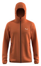Salewa Fleece Jacket Puez Altavia Polarlite HD (with hood, soft material) brown men's
