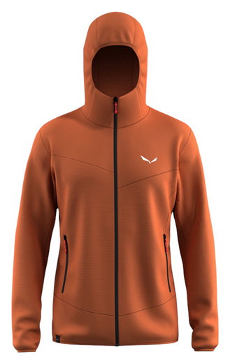 Salewa Fleecejacke Puez Altavia Polarlite HD (mit Kapuze, weiches Material) braun Herren