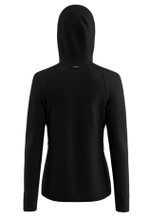 Salewa Trekking-Fleecejacke Puez Waffle Hybrid Polarlite (mit Kapuze, schnelltrocknend) schwarz Damen