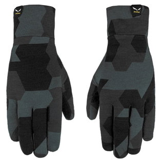 Salewa Liner Glove Ortles Cristallo (warm and breathable) - black/camo