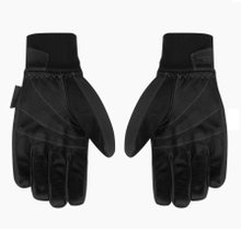 Salewa Softshellhandschuhe Ortles Dst (Lederhandfläche, strapazierfähig, atmungsaktiv) schwarz Herren