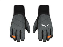 Salewa Winter Gloves Ortles Twr - warm, windproof and breathable - black/grey Men