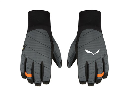 Salewa Winterhandschuhe Ortles Twr - warm, winddicht und atmungsaktiv - schwarz/grau Herren