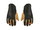 Salewa Winterhandschuhe (Vollleder-Innenhand) Ortles AM - warm, winddicht und atmungsaktiv - schwarz/gelb Damen