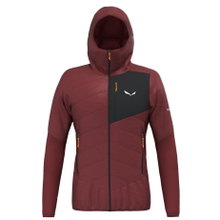 Salewa Isolations-Hybridjacke Ortles TirolWool Responsive Hybrid (warm, wasserabweisend) weinrot Herren
