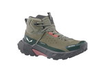 Salewa Wanderschuhe Pedroc 2 Leather MID PTX (Wildleder, Speed-Hiking, wasserdicht) dunkelgrün/grau Damen