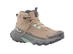 Salewa Wanderschuhe Pedroc 2 Leather MID PTX (Wildleder, Speed-Hiking, wasserdicht) hellbraun/grau Damen
