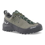 Salewa Wanderschuhe Wildfire Leather 2 GTX (Zustieg, Nubukleder, wasserdicht) grün/schwarz Damen