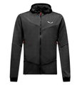 Salewa Fleecejacke Sella Crevasse Hooded Jacket (warm, leicht, hohe Bewegungsfreiheit) schwarz Herren