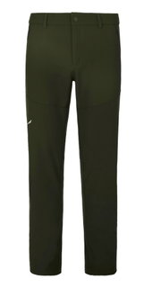 Salewa Softshell Hiking Trousers Dolomia (2-way stretch, warm, wind and water repellent) khaki green Men