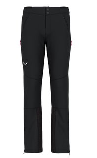 Salewa Winter Softshell Trousers Lagorai Durastretch (lightweight, water-repellent, breathable) black Men