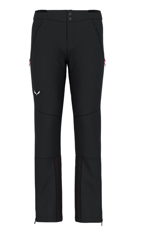 Salewa Winter Softshell Trousers Lagorai Durastretch (lightweight, water-repellent, breathable) black Men