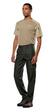 Salewa Trekking-Wanderhose Puez Hemp Durastretch (windabweisend, atmungsaktiv) lang olivegrün Herren