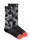 Salewa Trekkingsocke Crew Pedroc Camo Merino (leicht, atmungsaktiv) schwarz/grau Herren - 1 Paar