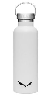 Salewa Trinkflasche Valsura Insulated Edelstahl (doppelwandige Isolierung, hält stundenlang kalt/heiss) 650ml weiss