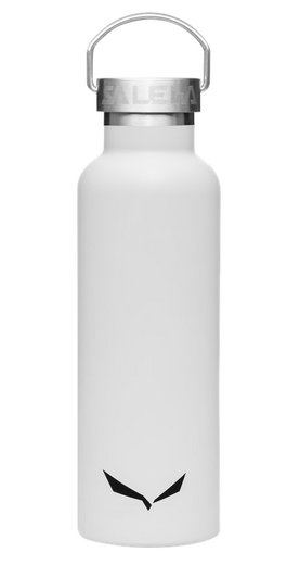 Salewa Trinkflasche Valsura Insulated Edelstahl (doppelwandige Isolierung, hält stundenlang kalt/heiss) 650ml weiss