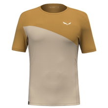 Salewa Sport-Tshirt Puez Sporty Dry (schnelltrocknend, 4-Wege-Stretch, geruchsneutralsierend) sandbraun/braun Herren